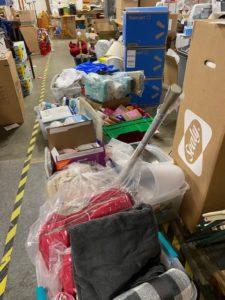 Warehouse donations